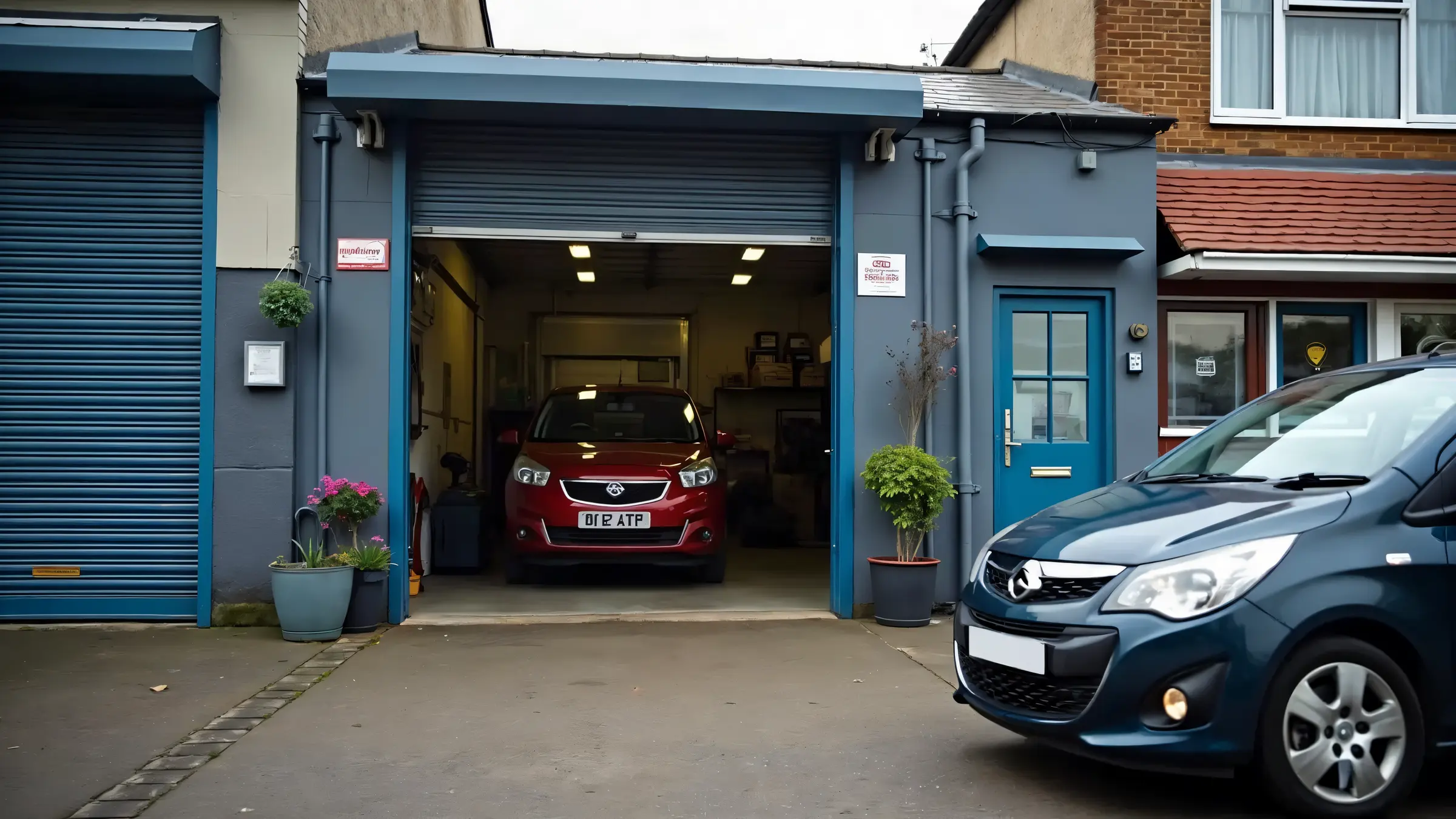 Workshop entrance, Unit 9, Nuxley Road